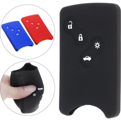 2 Colors 2 Buttons Silicone Remote Car Key Cover Protector Holder Keyless Entry for Twingo Kangoo 2 Renault Dacia Modus Clio 3