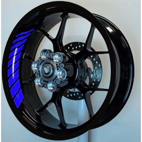 Reflective Blue GP Racing Inner Rim Strip Sticker CinarExtreme