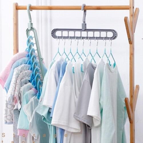 Magic Drying Rack Multi-port Support Hangers Clothe Closet Rack Drying Hanger Multifunction Plastic Storage Hangers Organizer