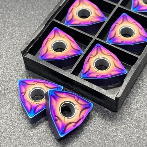 High Quality Carbide WNMG080408 WNMG080404 Turning Tool Blue Flame Series CNC Milling Blades WNMG 080404 080408 Cutting Insert
