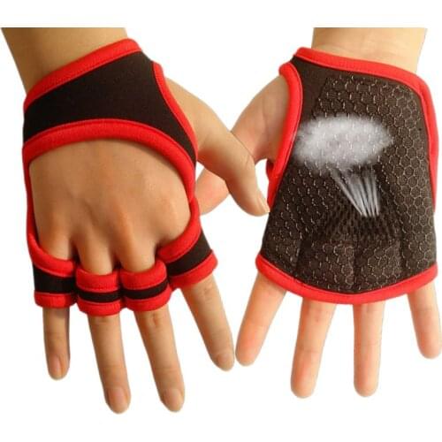 1pair Weightlifting Workout Crossfit Fitness Gloves Weight Training Gloves Gym Barehand Grip