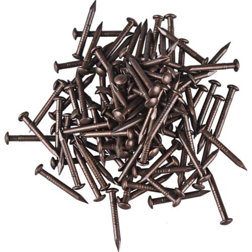 21X2MM Chinese Archaize Round Head Antique Bronze Wooden Nails for Furniture DIY Decorative Boxes 100pcs