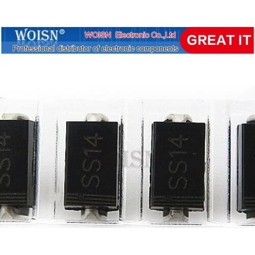 100PCS sma 1N5819 IN5819 SMD 1A 40V do-214ac Schottky diode ss14 New original In Stock