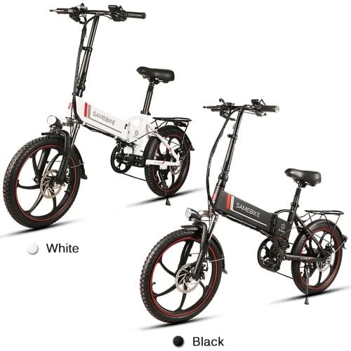 20 Inch Folding Electric Bike Power Assist Electric Bicycle E-Bike Scooter 350W Motor Conjoined Rim