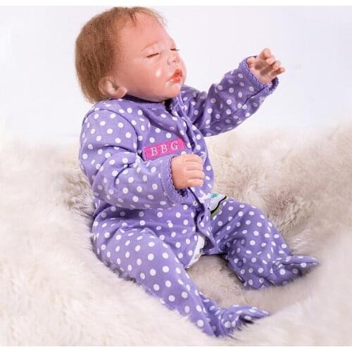 48cm Bebe Doll Reborn Silicone Reborn Baby Boy Dolls for Children Girls Toys Gift Soft Touch Sleeping Dolls Reborn Alive Bonecas