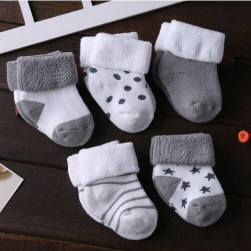 5Pairs/lot Infant Baby Socks Summer Baby Socks for Girls Cotton Newborn Boy Toddler Socks Baby Clothes Accessories
