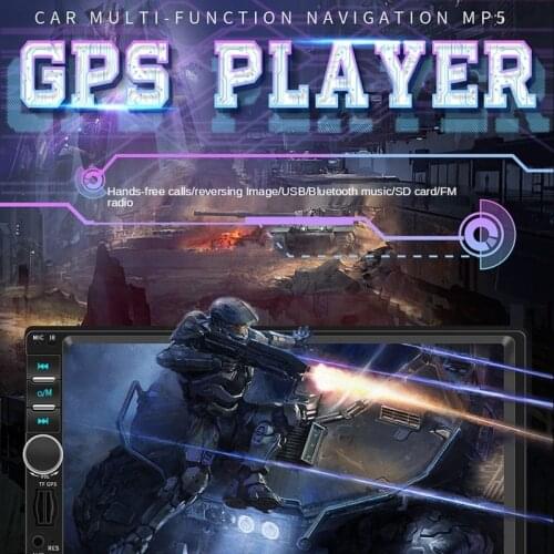 7018G GPS Navigator Car Universal Central Control Modified Car 7-inch High-definition Bluetooth 2021 NEW Call MP5 Player