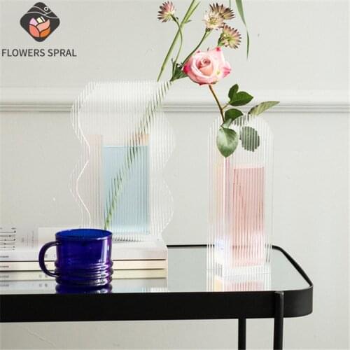 Nordic Acrylic Decorative Vase Flower Arrangement Container Creative Home Small Vase Room Living Room Dining Table Decoration