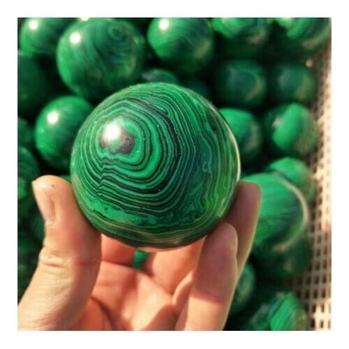 Gemstone sphere Malachite quartz Stone Crystal Balls sphere for healing 1pc