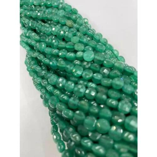 Natural quality. Green Dongling double turtle surface cutting surface length 38cmDIY accessories