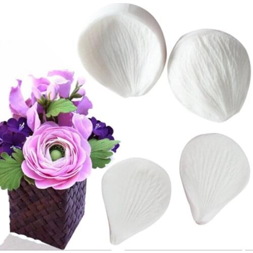 Anemone & Pasqueflower Mould Fondant Cake Decorating Tools Silicone Molds Sugarcrafts Chocolate Baking Tools Cakes Gumpaste Form
