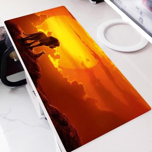 Anime Lion Mouse Pad Carpet Pc Gaming Keyboard Mat Setup Gamer Accessories Mouse for Computer Mausepad Table Pads Desk Protector