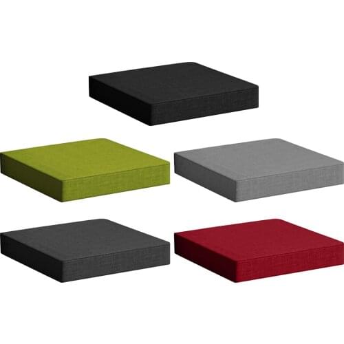 Patio Seat Pads Mat Waterproof Removable Cover Nonslip for Deck 40x40cm