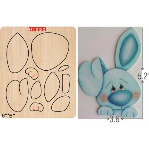 Bunny Rabbit 2019 new wooden mould cutting dies for scrapbooking Thickness/15.8mm