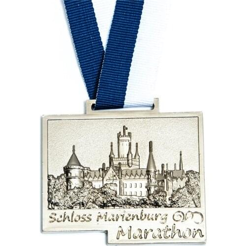 Medals high quality custom 3D Ancient silver medals with ribbons hot sales custom made metal medal