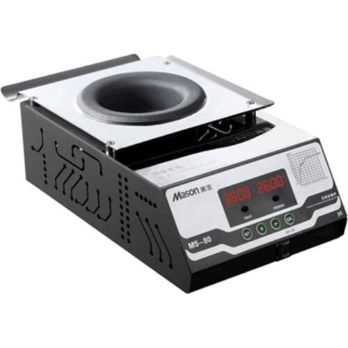 MS-80 Lead-free Titanium Alloy solder pot Digital display 400w melt tin 1.5KG temperature adjustable Melting tin furnace