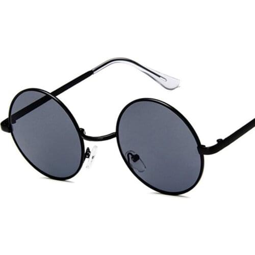 Fashion New 2020 Round Sunglasses Women Vintage Metal Frame Pink Yellow Lens Colorful Shade Sun Glasses UV400 Oculos De Sol