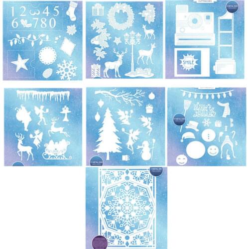 Reindeer Angels Christmas Gift Metal Cutting dies 2019 new Craft Dies for Embossing Paper Card making Scrapbooking Decoration