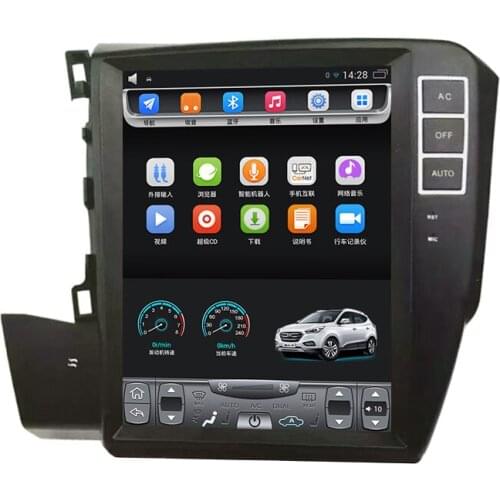 Fit For 2011-2015 Civicc 9 generation 10.4 inch Tesla Vertical touch Screen Android Car GPS Navigation Video Bluetooth Wifi