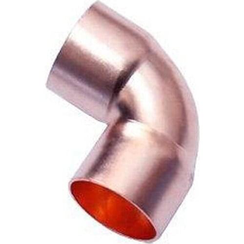 12.7mm 1/2" Inner Dia x0.68mm Thickness Scoket Weld Copper End Feed 90 Deg Elbow Coupler Plumbing Fitting Water Gas Oil