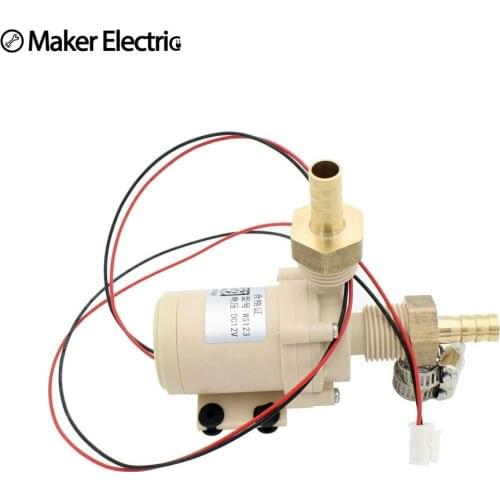 Solar Water Pump 12V DC Very Durable Solar Submersible Hot Water Pump 3 m Circulation Brushless Motor High Pressure 8L/Min Water