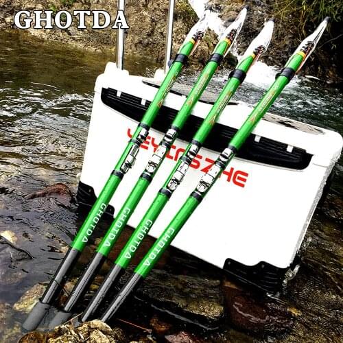 GHOTDA Fishing Rod Rock Fishing Rod lure rod sea fish rod Telescopic Spinning rod carbon telescope pole feeder carp Fishing rod