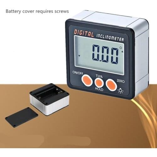 IP54 Waterproof Electronic Digital Display Angle Ruler Inclinometer Box Level With Magnetic Protractor Carpenter Tools