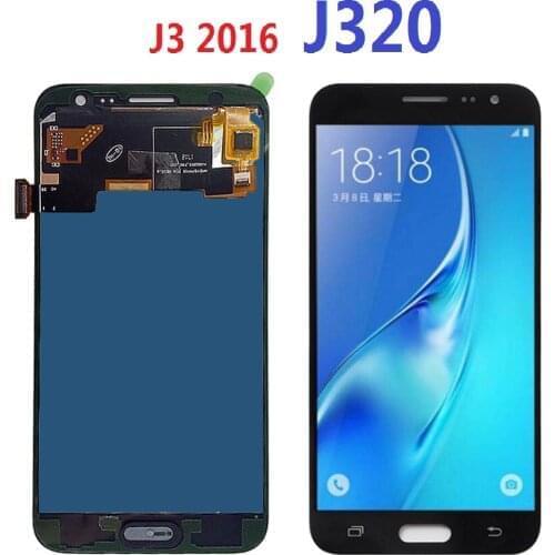 For Samsung Galaxy J3 2016 LCD Display Touch Screen Digitizer SM-J320F J320FN J320H J320M J320F/DS Adjust Brightness Replacement