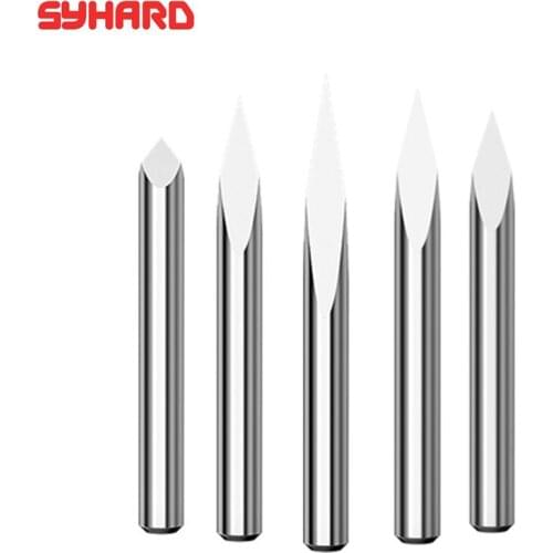 10pcs/lot Handle Diameter 3.175 Cutter Of Carving MachineFor Stone Metal Anaglyph Lettering Cutter