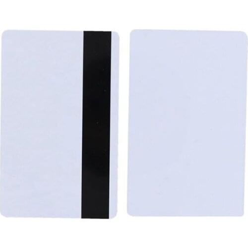10PCS High Resistance Blank PVC Magnetic Stripe Card 2750 OE Hi-Co 3 Track Magnetic Card For Access Control System