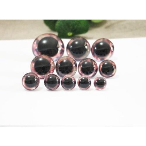 100pcs new unique 13mm--40mm round clear safety animal toy eyes +new glitter fabric+ washer for diy doll findings--02