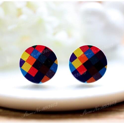 16mm Round High Quality Photo Wood Laser Cut Cabochon to make Rings, Earrings,Bobby pin,Necklaces, Bracelets-(WEH-100)