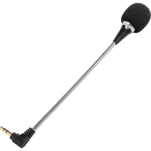 18CM Mini 3.5mm Jack Flexible Microphone Speaker Mic For PC Computer Laptop Notebook Condenser Microphone