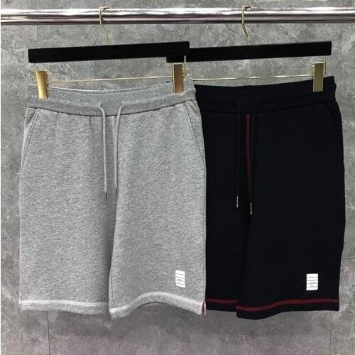 2021 Fashion Brand Casual Shorts Men Women Summer Solid Cotton Sports Trousers Knee Length Jogger Track Shorts Ins