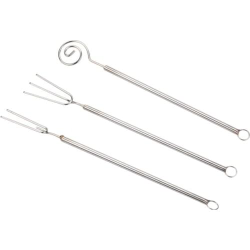 3Pcs Cake Dipping Set Handmade Non-Stick Candy Dipping Tools Chocolate Fork Tools BBQ Tools Accessories Kitchen Kit Kapmore