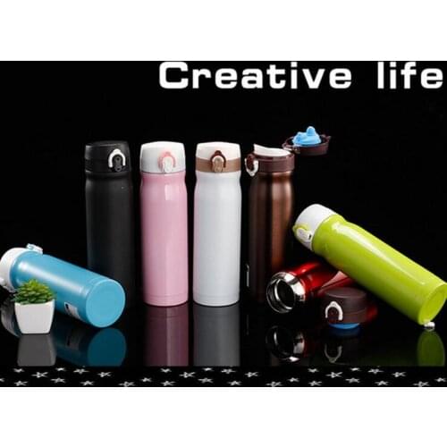 350/500ML New Stainless Steel Thermos Coffee Mug Colorful Vacuum Flasks Travel Thermal Cup garrafa termica free shipping