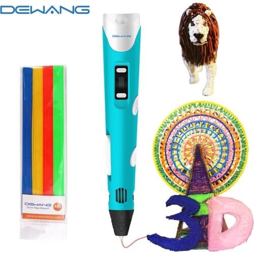 DEWANG 3D Pen with Sticks Filament Professional Printing 3D Printing Pen with OLED Display 1.75mm ABS and PLA Compatible 3D Pen