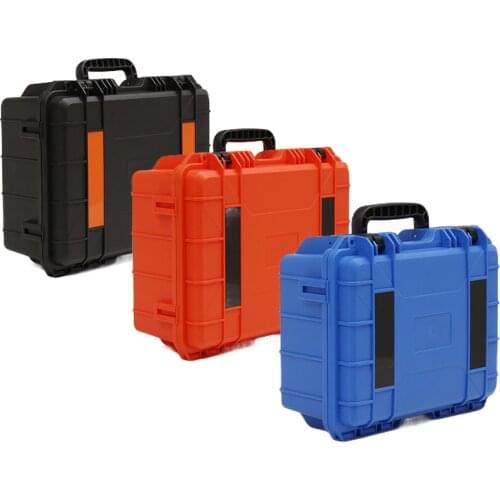 ABS Plastic Sealed Tool Box Safety Equipment Toolbox Suitcase Impact Resistant Tool Case Shockproof w Foam Logo Four Color