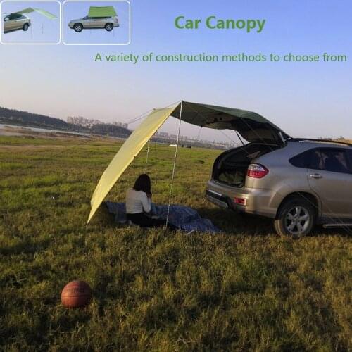 Car Shelter Shade Camping Side Car Roof Top Tent Awning Waterproof UV Portable Camping Tent Automobile Rooftop Rain Canopy