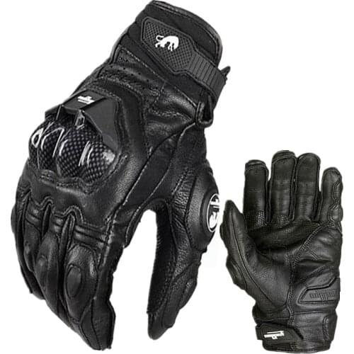 Free shipping cowhide motorcycle gloves breathable protective Motocross motorbike gloves for men riding gloves guantes moto
