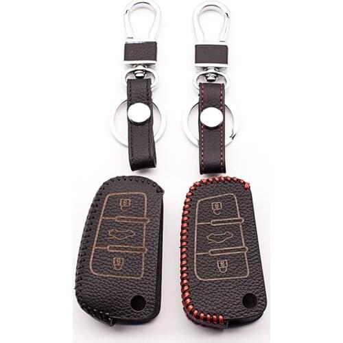 Car style for Audi Genuine Leather key case A1 A2 A3 A4 A5 A6 A7 A8 Q1 S1 S3 S5 S6 S8 Q3 Q5 Q7 TT TTS SQ3 SQ5 SQ7 Accessories