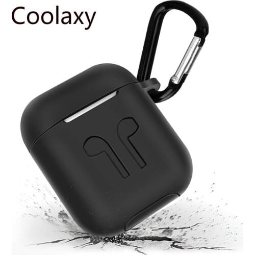 Coolaxy Protective Silicone Cover for AirPods Case Strap Case for Apple Headphone for Airpod Case Charger Accessories
