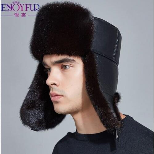 ENJOYFUR Men's Winter Hats