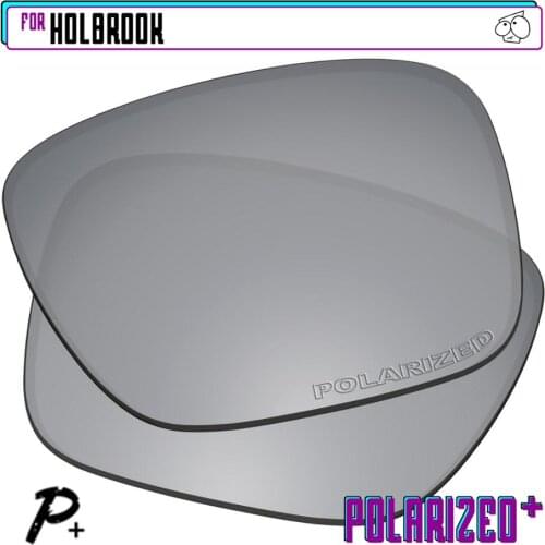 EZReplace Polarized Replacement Lenses for - Oakley Holbrook Sunglasses - Silver P Plus