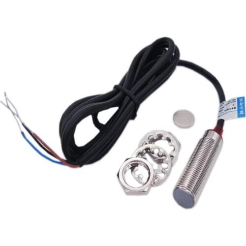 10mm Hall Effect Proximity Sensor Inductive Switch NPN NO（Normally Open) with Magnet DC5-30V NJK-5002C