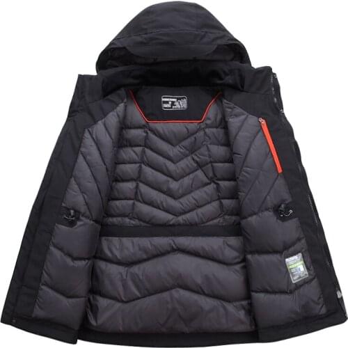 Top Quality White Duck Down Jacket Men Thick Winter 2020 NEW Hat Detached Warm Parka Waterproof Windproof -30 degrees 3069