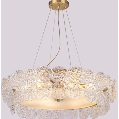 Postmodern copper chandelier living room bedroom dining room creative Nordic designer light luxury simple chandelier