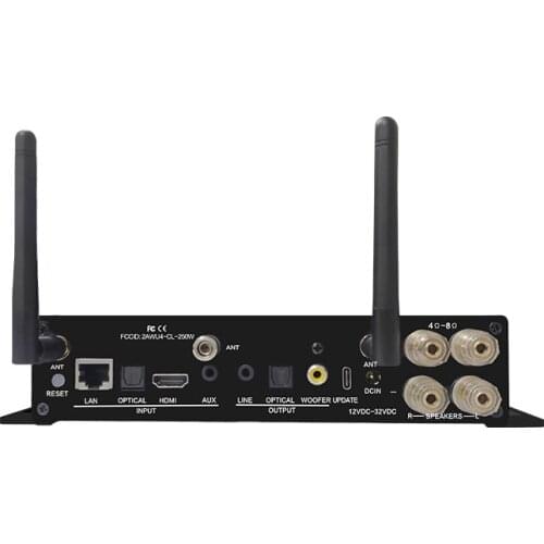 Fashion Design Transistor WIFI Blue tooth Audio Amplifier, 2X100W Stereo Power Home Amplifier