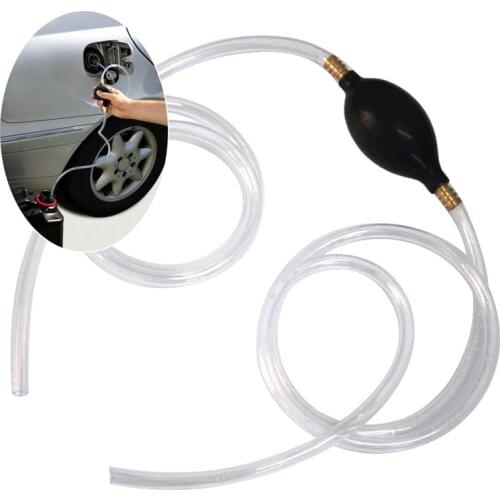 Water Oil Transfer Pump Petrol Diesel Liquid Manual Pump Syphon Fuel Saver Auto Accessories Car Fuel Gas Pump PVC Pipe