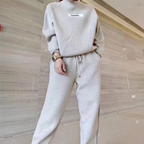 New fashion Womens Autumn winter Tracksuit Women sweatshirt 2 two Piece Set shirts+Long Pants chandal mujer conjuntos de mujer